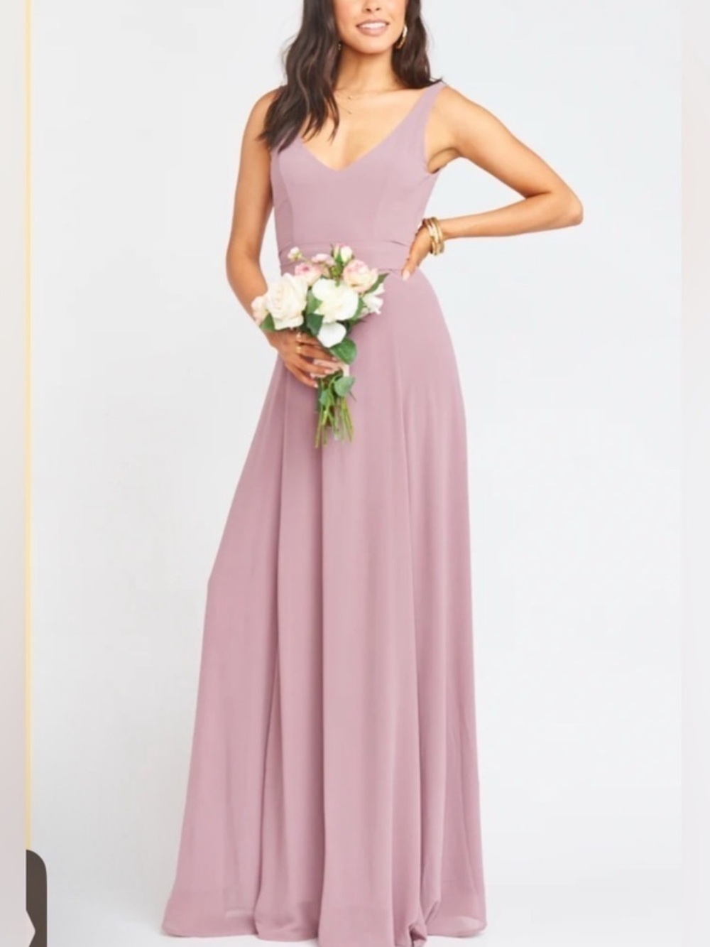 Jenn Bridesmaid Dress Antique Rose Chiffon